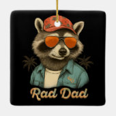 Rad Dad Funny Happy Vaderdag Keramisch Ornament (Achterkant)