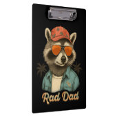 Rad Dad Funny Happy Vaderdag  Klembord (Rechts)