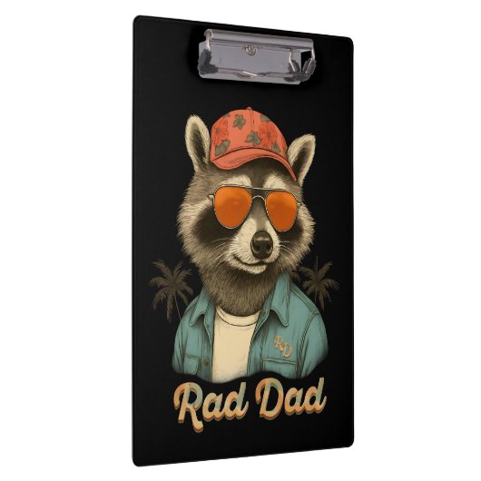 Rad Dad Funny Happy Vaderdag  Klembord (Rechts)