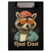 Rad Dad Funny Happy Vaderdag  Klembord (Voorkant)