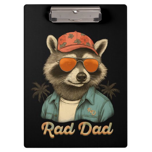 Rad Dad Funny Happy Vaderdag  Klembord (Voorkant)