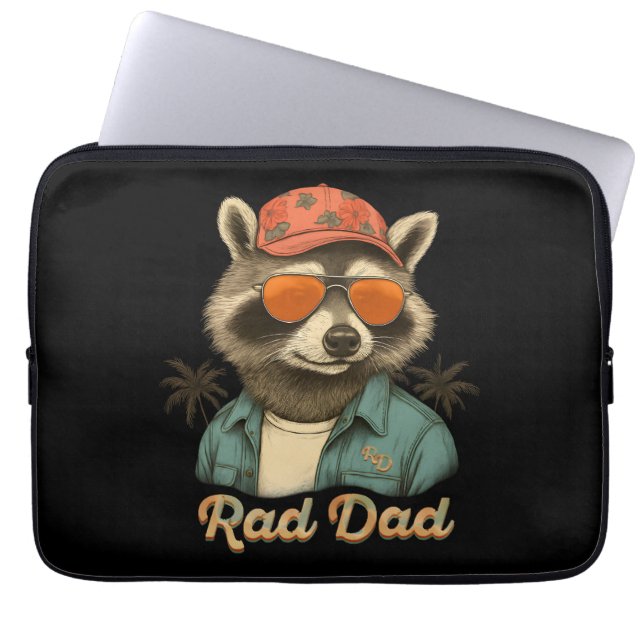 Rad Dad Funny Happy Vaderdag  Laptop Sleeve (Voorkant)