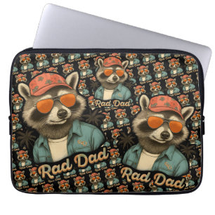 Rad Dad Funny Happy Vaderdag Laptop Sleeve