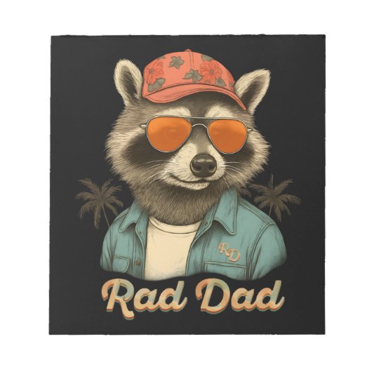 Rad Dad Funny Happy Vaderdag Notitieblok (Voorkant)