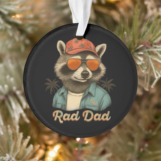 Rad Dad Funny Happy Vaderdag Ornament (Boom)