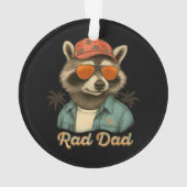 Rad Dad Funny Happy Vaderdag Ornament (achterkant)