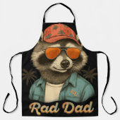 Rad Dad Funny Happy Vaderdag Schort (Voorkant)