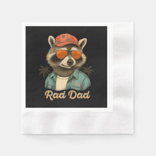 Rad Dad Funny Happy Vaderdag Servet (Voorkant)