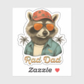 Rad Dad Funny Happy Vaderdag  Sticker (Vel)