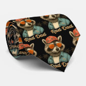 Rad Dad Funny Happy Vaderdag  Stropdas (Opgerold)