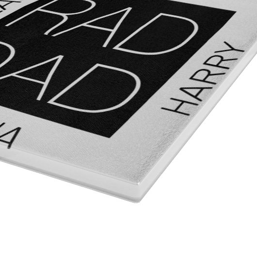 Rad Dad minimalistische moderne aangepaste kinder  Snijplank (Hoek)