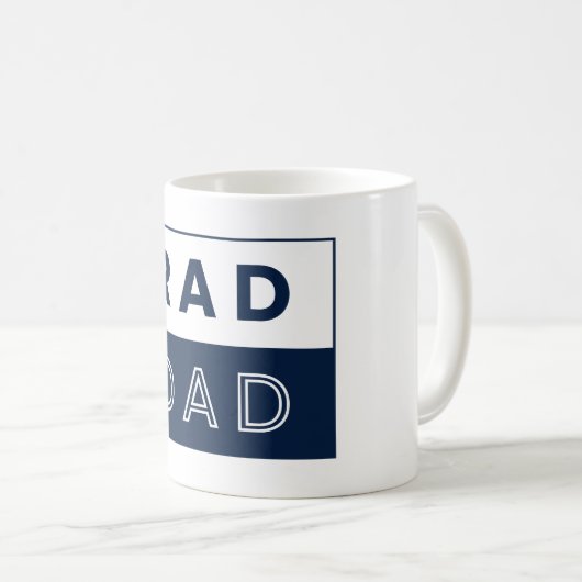 RAD DAD Mok – Cool Minimalist Vaderdag Gift (Voorkant rechts)