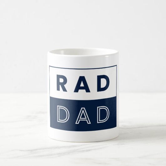 RAD DAD Mok – Cool Minimalist Vaderdag Gift (Center)