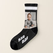 Rad Dad Photo Black Sokken (Links - buitenkant)