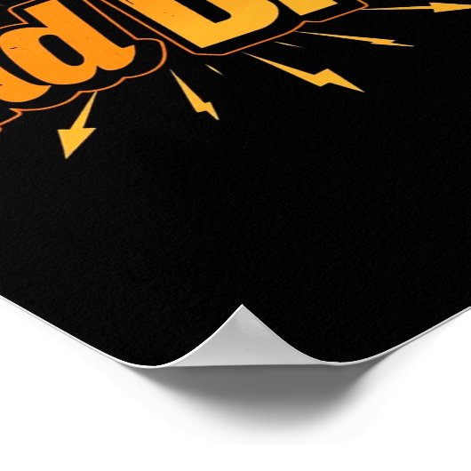 Rad Dad Poster – Cool Vaderdag Gift (Hoek)