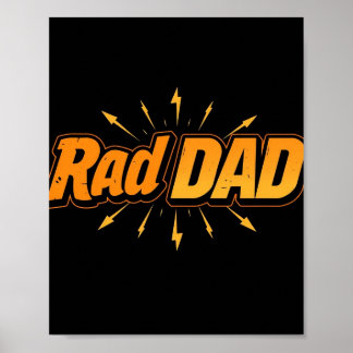 Rad Dad Poster – Cool Vaderdag Gift