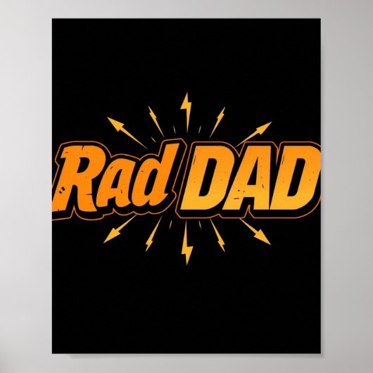 Rad Dad Poster – Cool Vaderdag Gift (Voorkant)