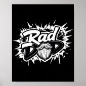 Rad Dad Poster - Cool Vaderdag Gift voor hem (Voorkant)