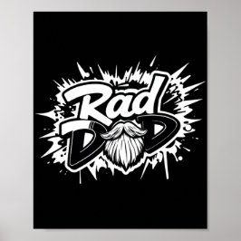 Rad Dad Poster - Cool Vaderdag Gift voor hem