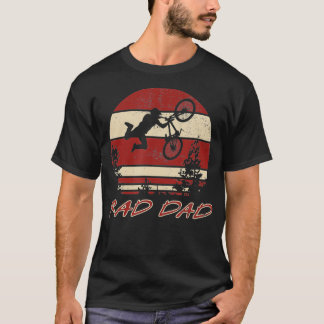 RAD DAD Racing Retro  80s BMX Biking T-shirt