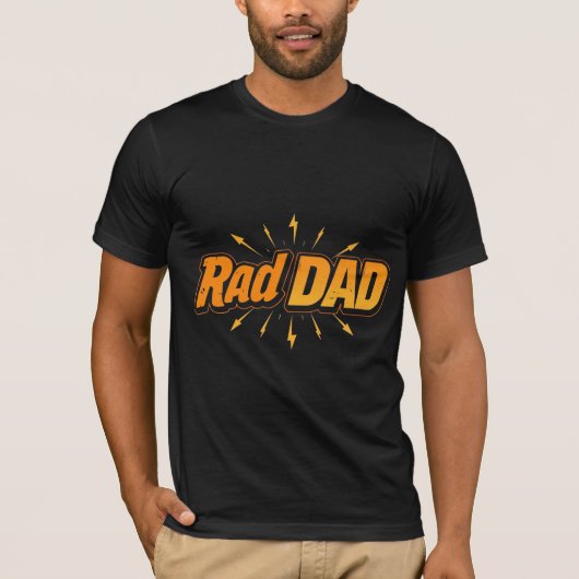 Rad DAD – Retro  Design voor de coolste papa T-shirt (Voorkant)