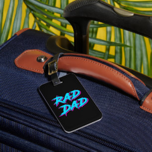 Rad Dad Retro jaren '80 Bagagelabel