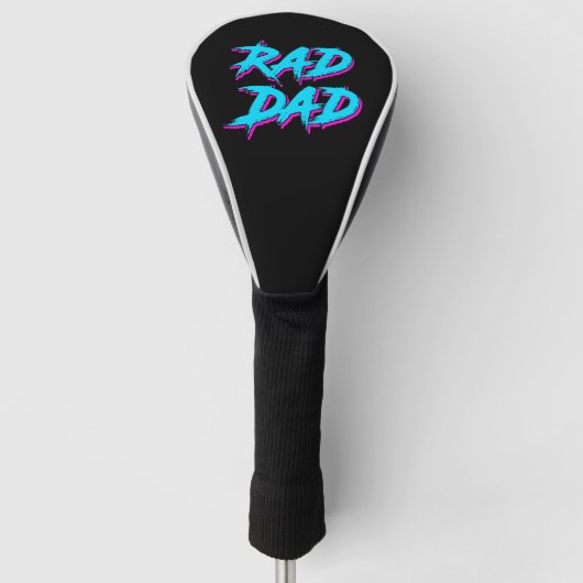 Rad Dad Retro jaren '80 Golfheadcover (Voorkant)