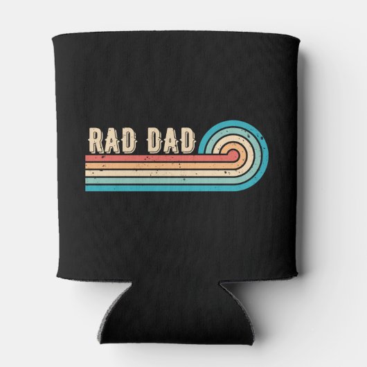 Rad Dad Retro Sunset Vader Blikjeskoeler (Achterkant)