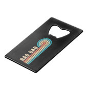 Rad Dad Retro  Sunset Vader Creditkaart Flessenopener (Voorkant Gekanteld)