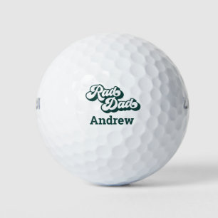 Rad Dad Retro Type Personalized Golf Balls Golfballen