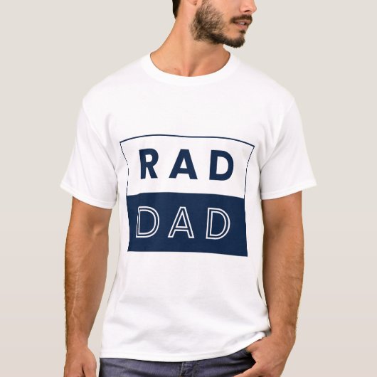 RAD DAD T-shirt – Cool Modern Vaderdag Gift (Voorkant)