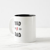 Rad Dad Tweekleurige Koffiemok (Voorkant links)