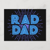 Rad Dad Typografie Design | Vaderdag Briefkaart (Voorkant)
