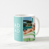 Rad Dad Vaderdag Photo Collage Koffiemok (Voorkant rechts)