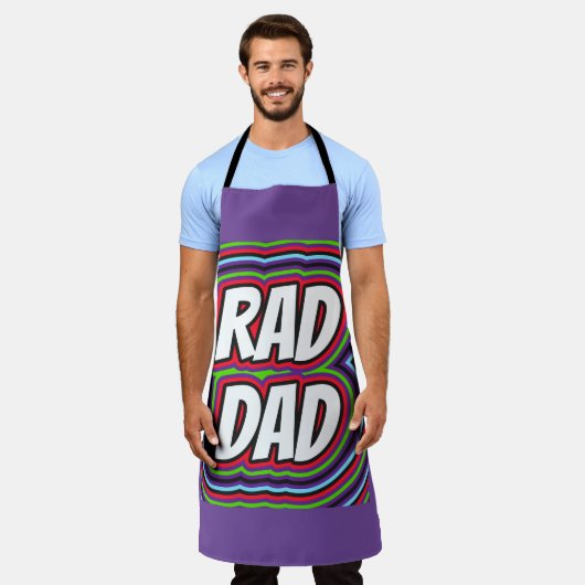 RAD DAD VADERDAG RETRO All-Over Print Schort (Gedragen)