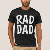 RAD DAD, zwarte T-shirts (Voorkant)