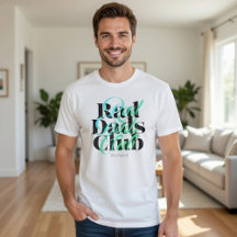 Rad Dads Club Modern Teal Typografie Persoonlijk