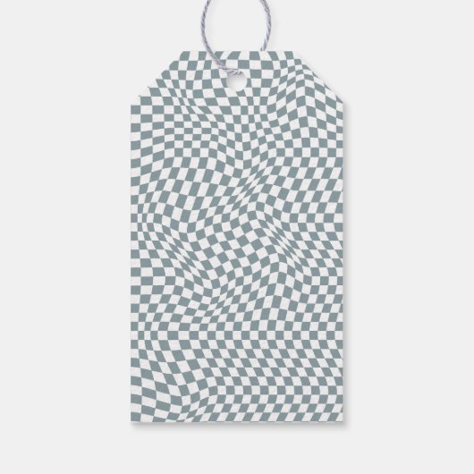 Rad Dinosaurus Drie Rex Jongens Blauw Verjaardag Cadeaulabel (Achterkant)