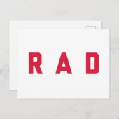 Rad Funny Quote Briefkaart (Voorkant / Achterkant)