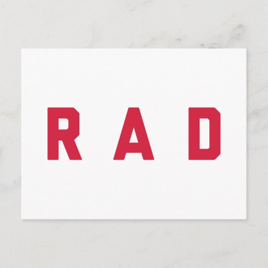 Rad Funny Quote Briefkaart (Voorkant)
