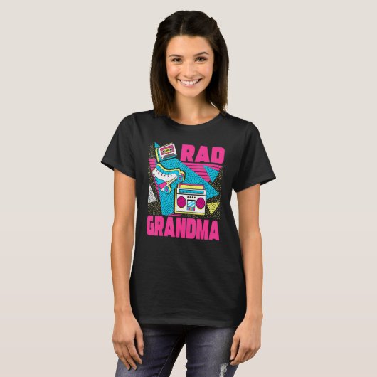Rad Grandma 90s Aesthetische Nostalgia Retro G 199 T-shirt (Voorkant volledig)