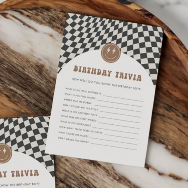 Rad Groovy Dude Boy's Rad Verjaardag Trivia Game (Creator heeft geüpload)