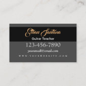 Rad Guitar Visitekaartje (Achterkant)