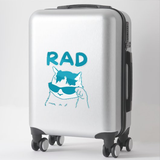 rad kat sticker (Koffer)