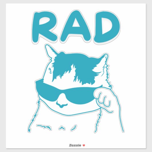 rad kat sticker (Vel)
