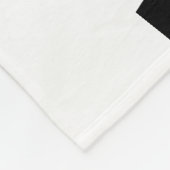 "Rad Little Babe" Check Milestone Fleece Deken (Hoek)