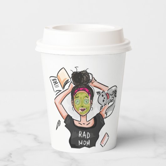 Rad Mam Papieren Bekers (Achterkant)