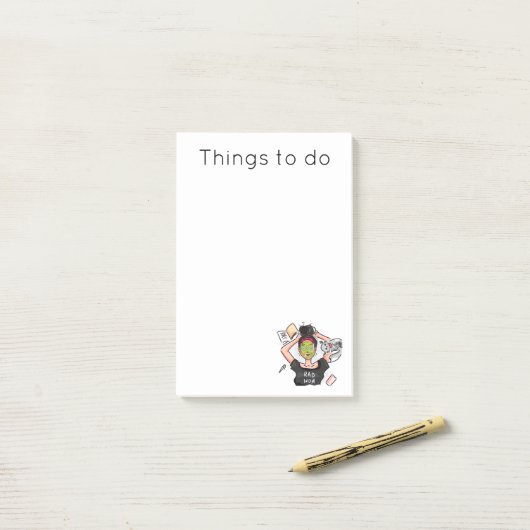Rad Mam Post-it® Notes (Op bureau)