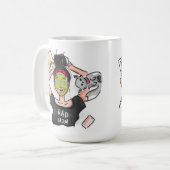 Rad Mam's Day Off Illustration Koffiemok (Voorkant links)