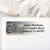 Rad Motorfiets Biker Aangepaste Adresetiketten Etiket (Insitu)